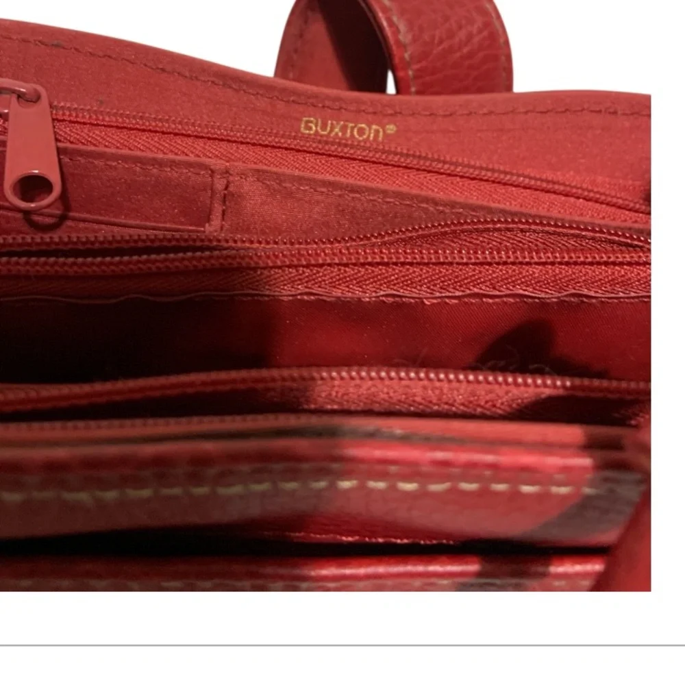 Buxton Red Crossbody Bag Handbag Clutch